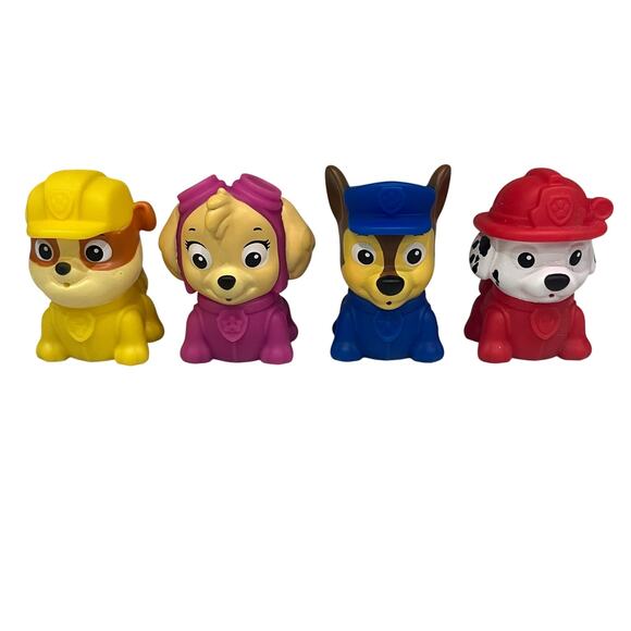 Nickelodeon Paw Patrol Chase Marshall Rubble Skye Bath Squirt Toys - Picture 1 of 4